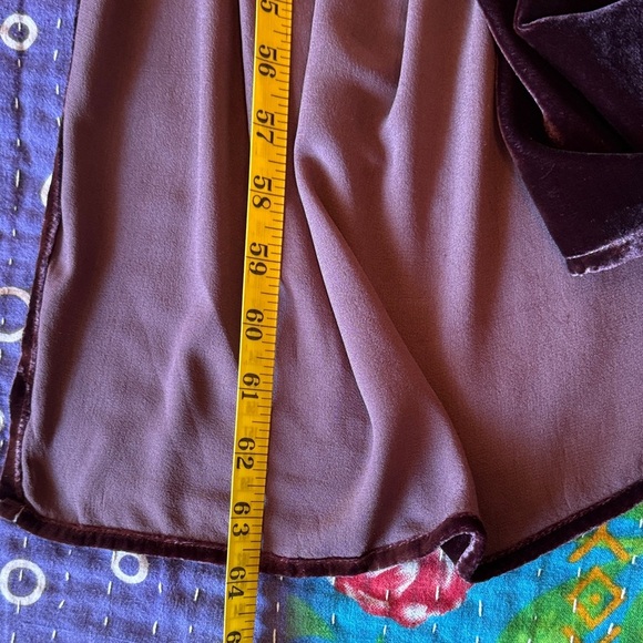 Young Fabulous & Broke Velvet Maxi Dress in Deep Purple with a High Slit - Picture 12 of 13